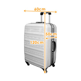 size of checked luggage